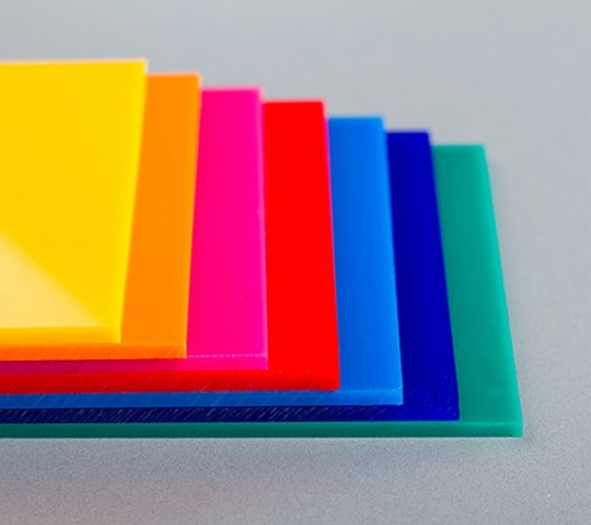 Acrylique perspex Couleur Plastique Rigide Feuille 35 Différentes