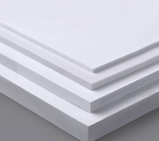 Plancha PVC rígido satinado blanco