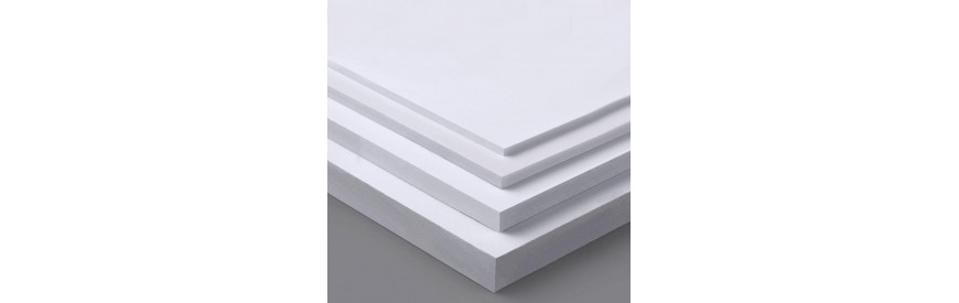 PLANCHA PVC ESPUMADO BLANCO 3MM 60CM X 80CM